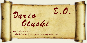Dario Oluški vizit kartica